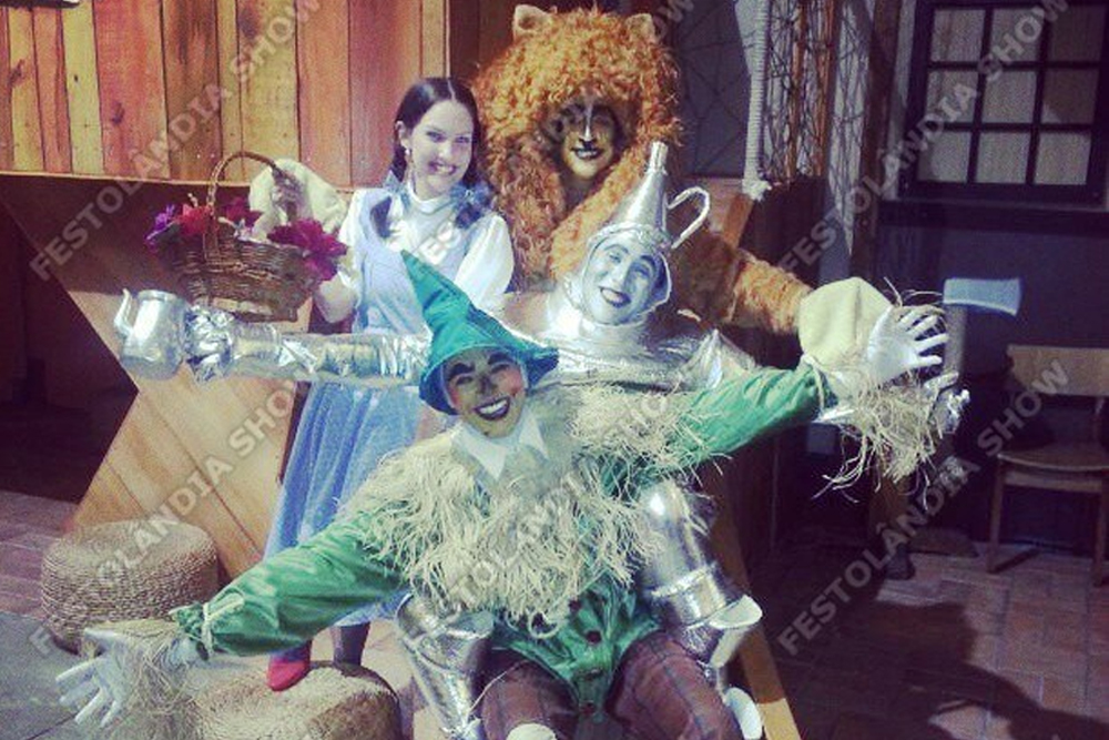 Mágico de Oz fantasia para festas e eventos