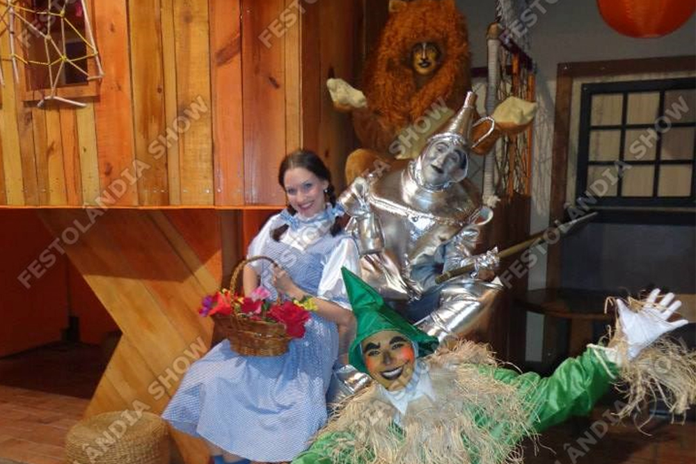 Mágico de Oz fantasia para aniversario